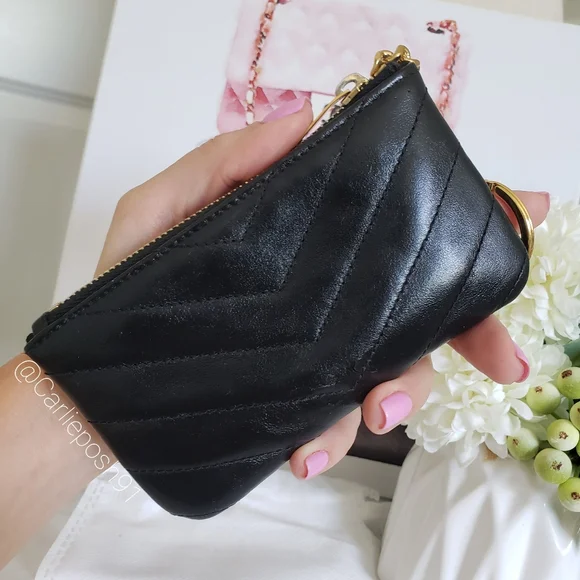 **SOLD** Authentic Pre-owned Yves Saint Laurent Cassandre Card Key Pouch - Picture 4 of 14